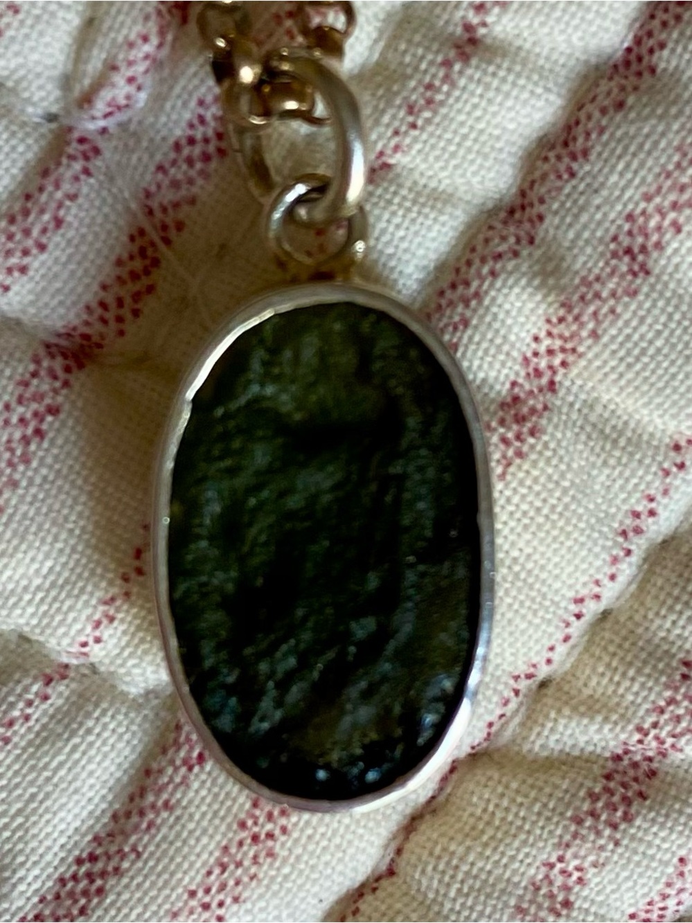 Authentic Moldavite Pendant - Picture 6 of 9